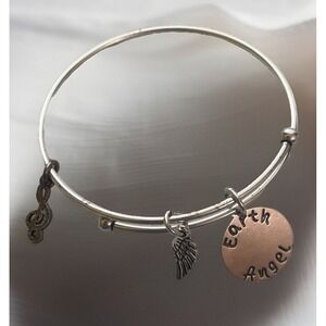 POPULAR✨ALEX AND ANI Silver Earth‎ Angel Music Bracelet